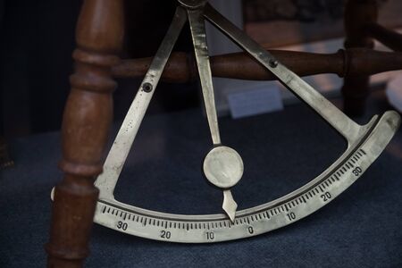 sextant nautical measuring instrumentの写真素材
