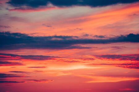 beautiful color sky and clouds in the summer