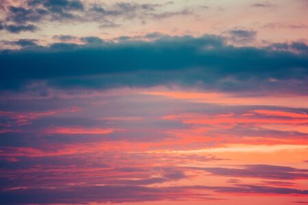 beautiful color sky and clouds in the summerの写真素材