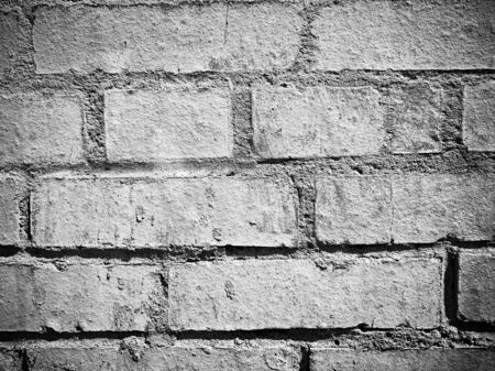 wall of old white brick surface texture designer backgroundの写真素材