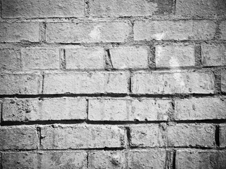 wall of old white brick surface texture designer backgroundの写真素材