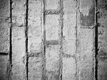 wall of old white brick surface texture designer backgroundの写真素材