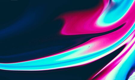 bright abstract stripes on a dark backgroundの写真素材