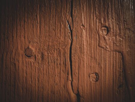 light orange old wooden board closeup designer backgroundの写真素材
