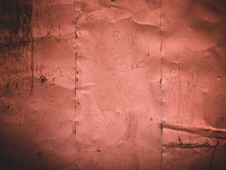 old rusting with peeling paint metal blank designer background