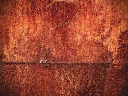 old rusting with peeling paint metal blank designer background