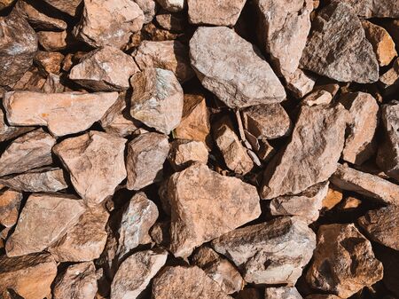 many stones gravel design backgroundの写真素材