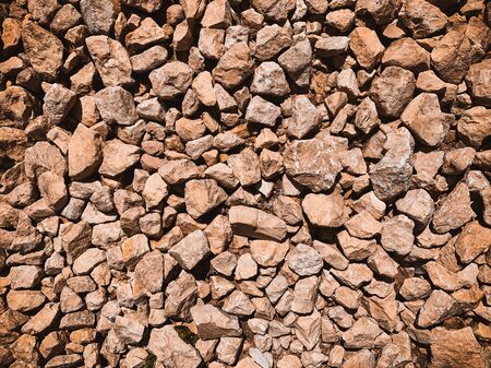 many stones gravel design backgroundの写真素材