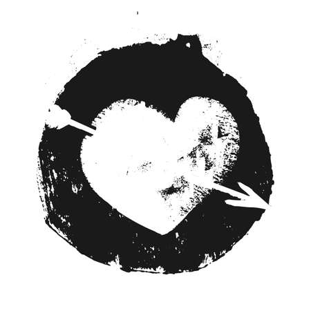 Heart with arrowのイラスト素材
