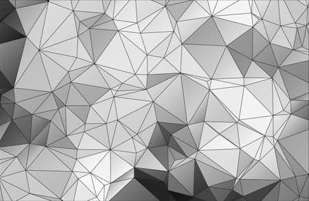 Black and white abstract background polygonのイラスト素材