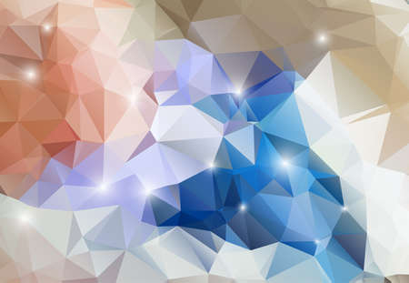 Colorful abstract background shiny polygonのイラスト素材