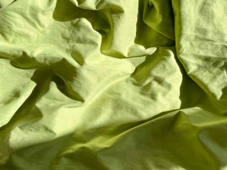 Background Of Crumpled Dense Fabricの写真素材