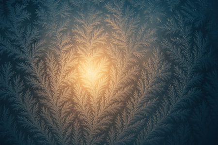 abstract fractal. Fractal art background for creative design. Decoration for wallpaper, desktop, poster, cover booklet. Print for clothes, t-shirt. creative illustration for designの写真素材