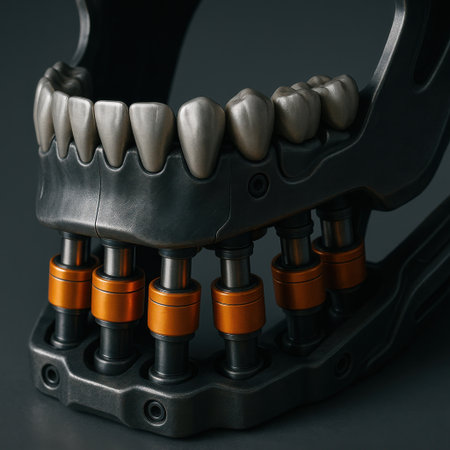 metal mechanical jaw with pistons and detailed componentsの素材