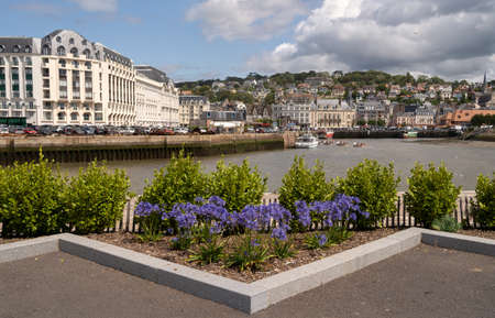 A view at Trouville in Normandy, Franceの写真素材