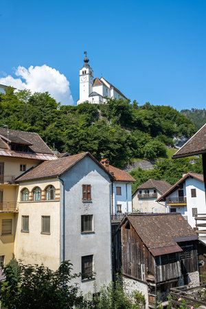 Rigolato, Italy - July 30, 2020: Rigolato is a little traditional comune with 400 habitants in the italian Province of Udineのeditorial素材
