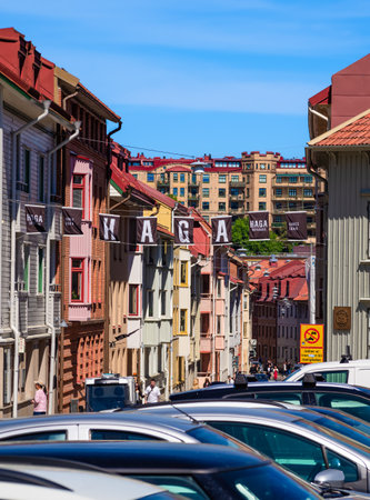 Gothenburg, Sweden - May 30, 2023: Haga is the famous old town of the city of Goteborg - Gothenburg in Swedenのeditorial素材