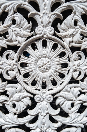 Background of white historical surface with structured ornaments