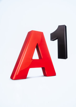 Maribor, Slovenia - July 16, 2023: A1 Slovenija is a telecommunications company operating mobile networks in Slovenia.のeditorial素材