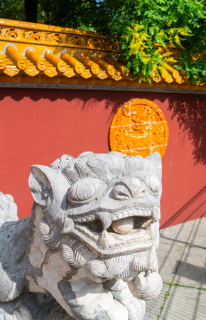 Zurich, Switzerland - July 2, 2023: The China Garden, right on the lake at the Zurichhorn, is a gift from the Chinese twin city of Kunming.のeditorial素材