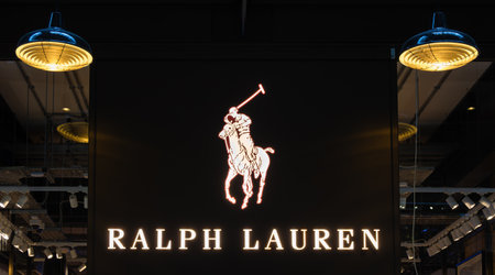 London, United Kingdom - April 29, 2024: Ralph Lauren textile fashion company, store in London Battersea Power stationのeditorial素材