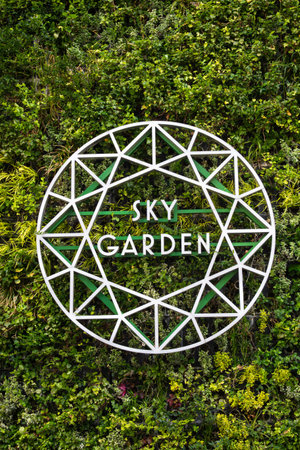 London, United Kingdom - April 29, 2024: Sky Garden is London's highest public garden with bars and restaurantsのeditorial素材