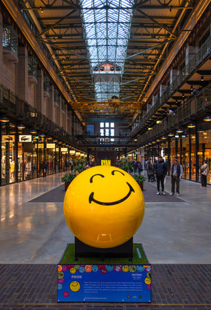 London, United Kingdom - April 29, 2024: Battersea Power Station is a former coal-fired power station in London, today a shopping mallのeditorial素材