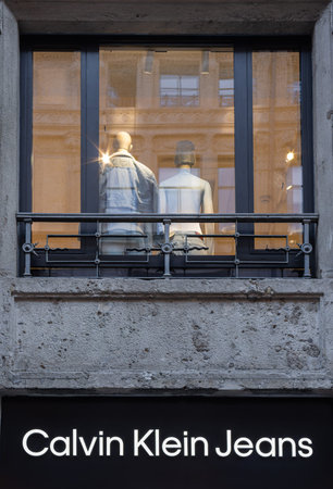 Milan, Italy - November 9, 2025: Calvin Klein Jeans is a globally recognized and iconic denim-focused lifestyle brandのeditorial素材