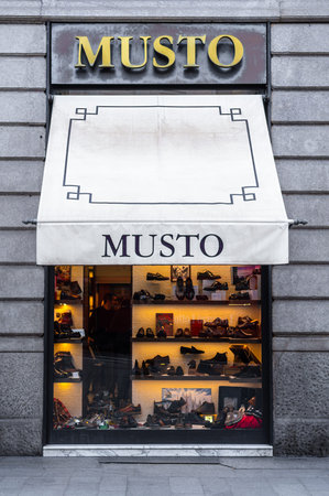Milan, Italy - November 9, 2025: Musto store is a retail destination, offering a curated selection...
