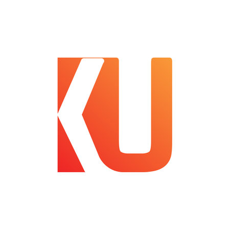 KU letter Logo design For your brandのイラスト素材