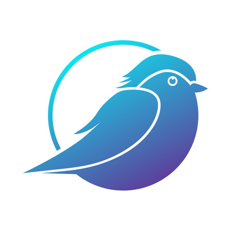 Bird Tech Logo Vector Design Templateのイラスト素材