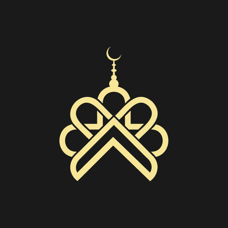 Islamic Pattern Logo design for your brandのイラスト素材