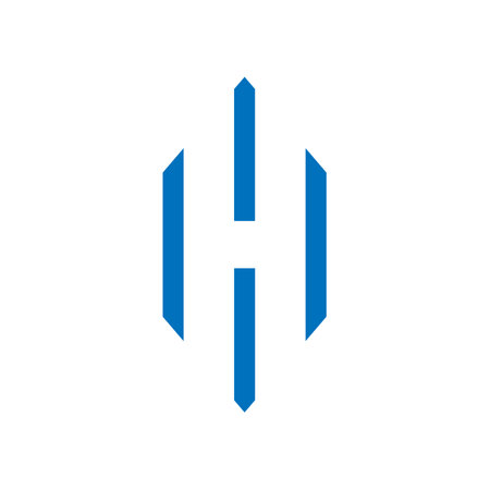 Letter H with House logo for real estate businessのイラスト素材