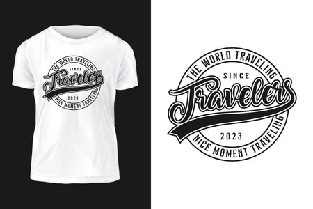 T-shirt print design. Vintage typography tee graphic design.のイラスト素材