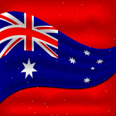 Australia Flag vector design templateのイラスト素材
