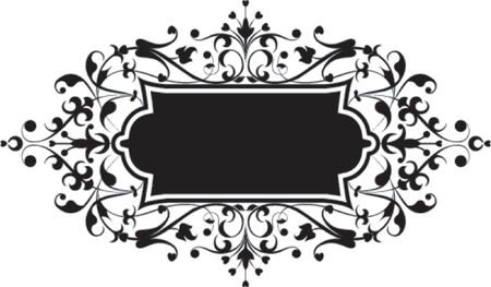 Element for design, flowers ornament, vector illustration.のイラスト素材