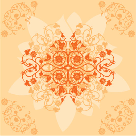 Background flower, elements for design, VECTOR illustrationのイラスト素材