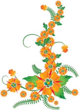 Background flower, elements for design, VECTOR illustrationのイラスト素材