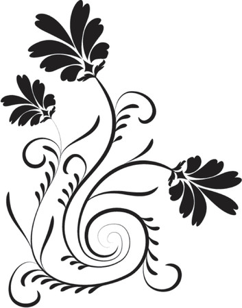 Element for design, flower vector illustrationのイラスト素材