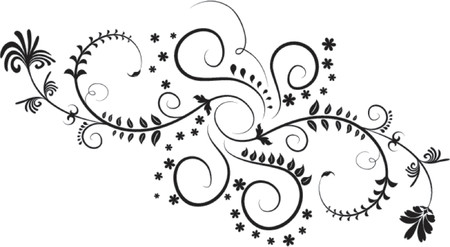 Element for design, corner flower, vector illustrationのイラスト素材