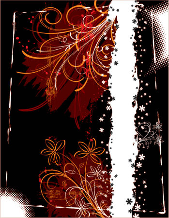 Abstract floral background, element for design, vector illustrationのイラスト素材