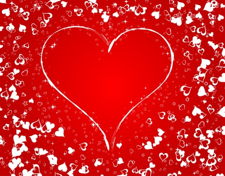 Valentines Day background with Hearts, element for design, vector illustrationのイラスト素材