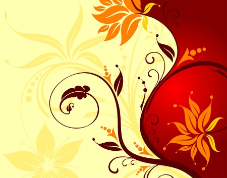 Flower background, element for design, vector illustrationのイラスト素材