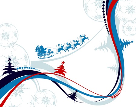 Christmas background with sphere and wave pattern, element for design, vector illustrationのイラスト素材