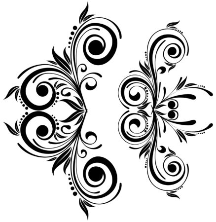 Floral background, element for design, vector illustrationのイラスト素材