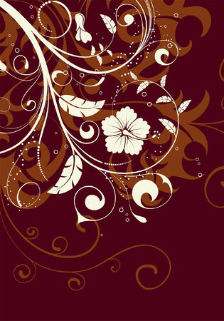 Floral Background for design, vector illustrationのイラスト素材