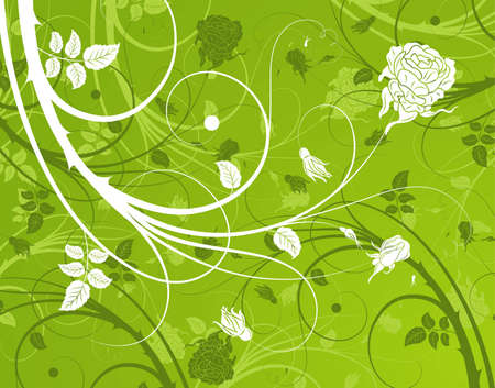 Floral background with rose, element for designのイラスト素材