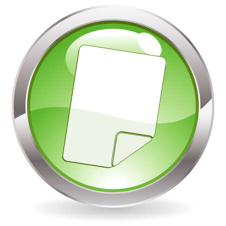 Three Dimensional circle button with Note icon, illustrationのイラスト素材