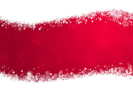 Christmas Frame with snowflakes, element for design,  illustrationのイラスト素材