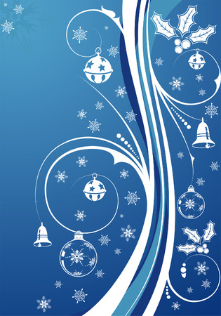 Christmas background with snowflake, element for design,   illustrationのイラスト素材